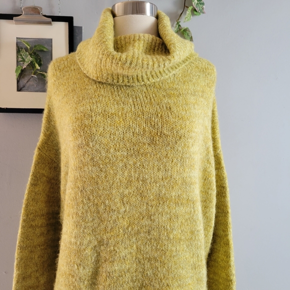 TopShop Oversized Roll Neck Pull Over Sweater Dress 0-2 - Picture 5 of 12